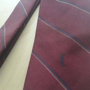 Yves Saint Laurent Men's Luxury Striped Tie